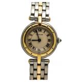 Ladies 18kt Gold Cartier Panthere Link Watch