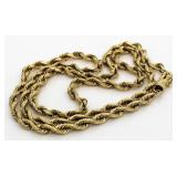 14kt Gold Quality 20" - 3 mm Rope Necklace