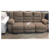 Ashley 986 Khaki Reclining Sofa