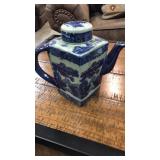 Blue Ironstone Teapot
