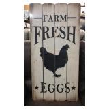 Wooden Farm Fresh Eggs Sign