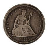 Rare 1875-S Seated Liberty Twenty Cent Piece