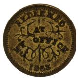 Rare 1863 Civil War Token - Remember At My Office