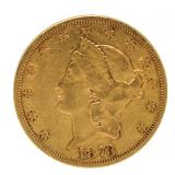 1873 "Open 3" Liberty $20 Gold Piece