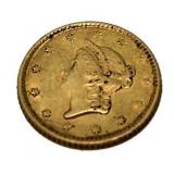 1852 Type 1 Liberty Head $1 Gold Piece