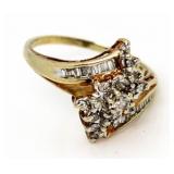10kt Gold Quality 3/4 ct Diamond Estate Ring