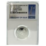2016 First Day PF69 Silver Quarter - Ultra Cameo