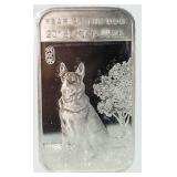2018 Year Of The Dog .999 Pure Silver Bar