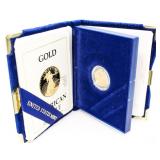 1989 US Mint American Eagle $5 Gold Proof w