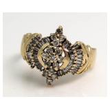 10kt Gold Brilliant 1.25 ct Diamond Dinner Ring