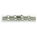 14kt Gold 5.00 ct Baguette Diamond Tennis Bracelet