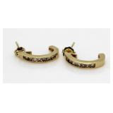 14kt Gold Diamond Earrings
