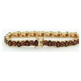 Gorgeous 29.60 ct Garnet Tennis Bracelet