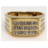 10kt Gold 1/2 ct Channel Set Diamond Ring