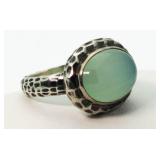 Vintage Cabochon Amazonite Estate Ring