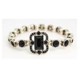 Black Gemstone Fashion Bracelet