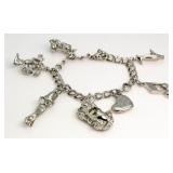 Walt Disney Character Charm Bracelet