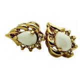 Pear Cut Genuine Opal Fashion Earrings