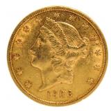 1906-D LIberty Head $20 Gold Piece