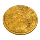 1856 Indian Princess $1 Gold Piece