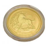2016 Year Of The Dog $15 Australia Gold Proof
