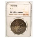 1890 Carson City VF35 Morgan Silver Dollar