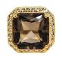 Cushion Cut 7.50 ct Smoky Topaz Designer Ring