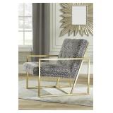 A3000026 Mid Century Gold Accent Chair