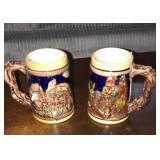 (2) Beer Steins