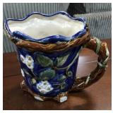 Majolica Style Pitcher