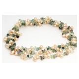 Genuine 42" Shell & Pearl Necklace