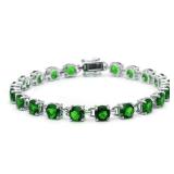 Round 16.50 ct Emerald Bracelet