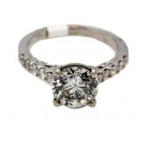 14kt Gold Brilliant 2.47 ct Diamond Solitaire Ring
