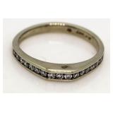14kt Gold Channel Set Diamond Band