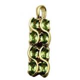 Genuine 2.00 ct Peridot Watefall Pendant