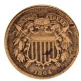 1864 2 Cent Piece