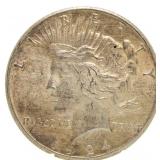 1924 BU Peace Silver Dollar