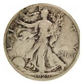1929-S Walking Liberty Silver Half Dollar