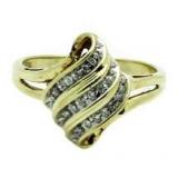 10kt Gold Diamond Dinner Ring