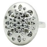 Large Sterling Silver Party Ring