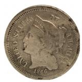 1866 3 Cent Nickel