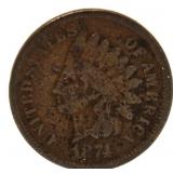 1874 Indian Head Cent