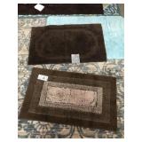 (2) Chocolate Door Mat Rug