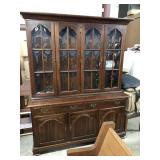 Solid Cherry Step Back China Cabinet