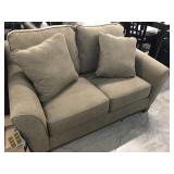 Ashley Wood Trim Love Seat