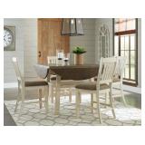 Ashley D647 Drop Leaf Bar Table & 4 Bar Stools