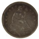 1855 "Arrows" Seated Liberty Silver Quarter *Nice