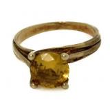 10kt Gold 2.00 ct Golden Citrine Solitaire Ring