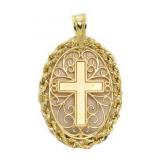 14kt Gold Cross Pendant
