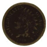 1860 Copper Nickel Indian Head Cent